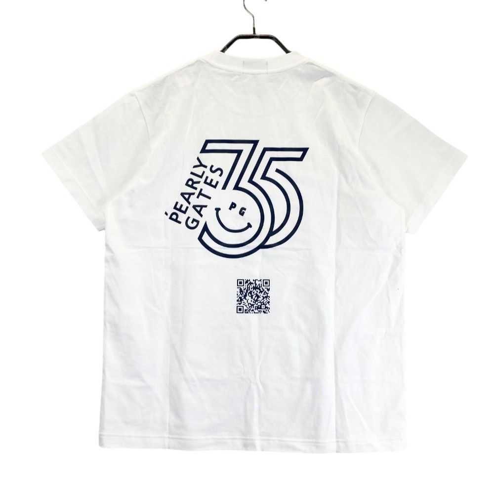 サイズ：F PEARLY GATES パーリーゲイツ 35周年モデル 半袖Tシャツ ノベルティ 非売品  ホワイト系 [240101347018] ゴルフウェア メンズ ストスト サイズ：F PEARLY GATES パーリーゲイツ 35周年モデル 半袖T