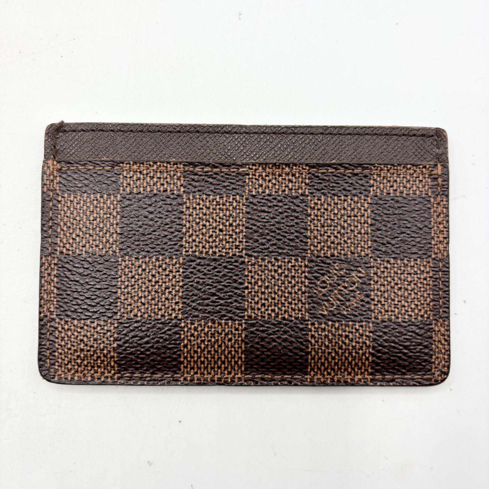 ルイヴィトン LOUIS VUITTON 近い ダミエ エベヌ ポルト カルト サーンプル N61722 カードケース 名刺入れ パスケース