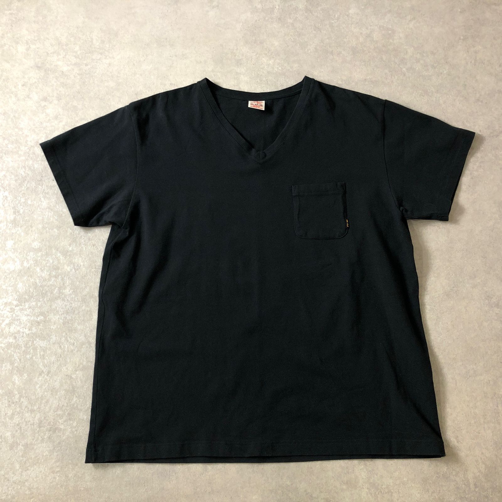 CALEE XL ブラック ポケット Tシャツ キャリー