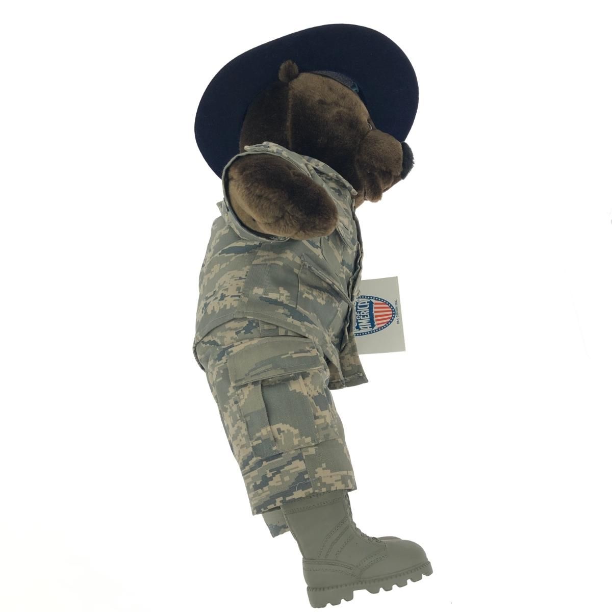 BEAR FORCES of America テディベア ぬいぐるみ   ブラウン 空軍制服/デジカモ/ミリタリー  　240002229993 BEAR FORCES of America テディベア ぬいぐるみ ブラウン 空軍