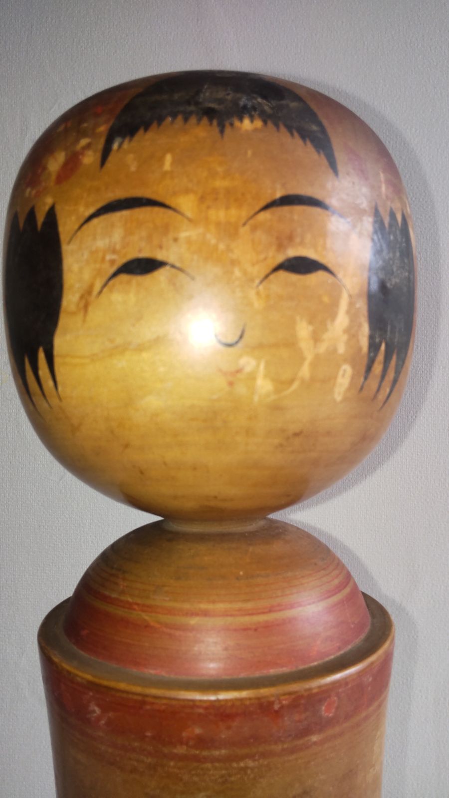こけし　熊谷正 ヴィンテージ伝統こけし 熊谷正（1937-2024）作 鳴子 高さ36cm 509E