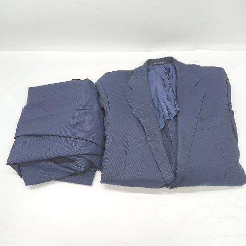 Green Label Relaxing ネイビー ストライプスーツ 44 GREEN LABEL RELAXING STRONA生地 ウールスーツ ネイビー 44