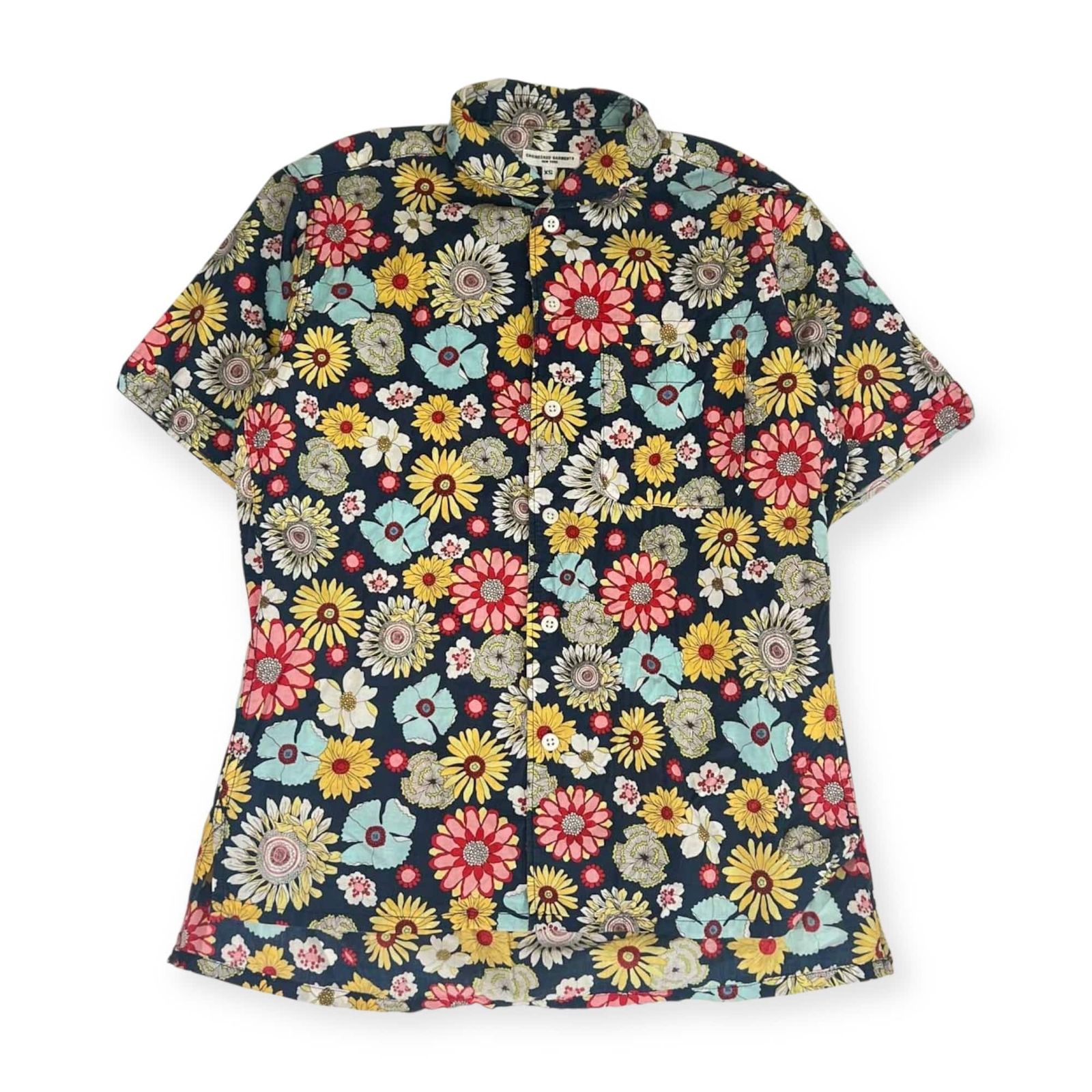 エンジニアードガーメンツ　花柄半袖シャツ　美品 エンジニアードガーメンツ 花柄半袖シャツ 美品 - メルカリ