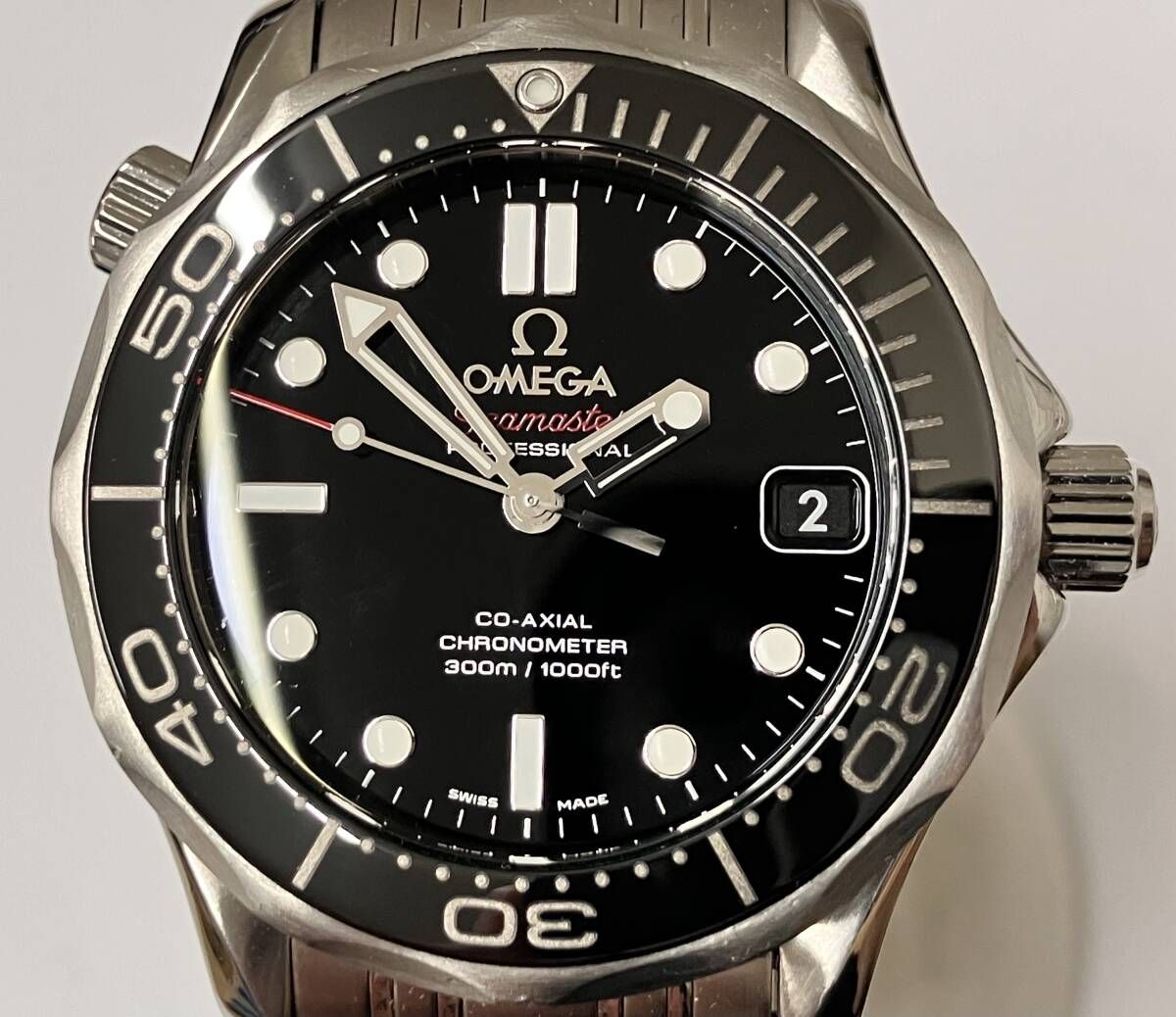 OMEGA Seamaster 300m 自動巻 212.30黒文字盤 腕時計 オメガ シーマスター