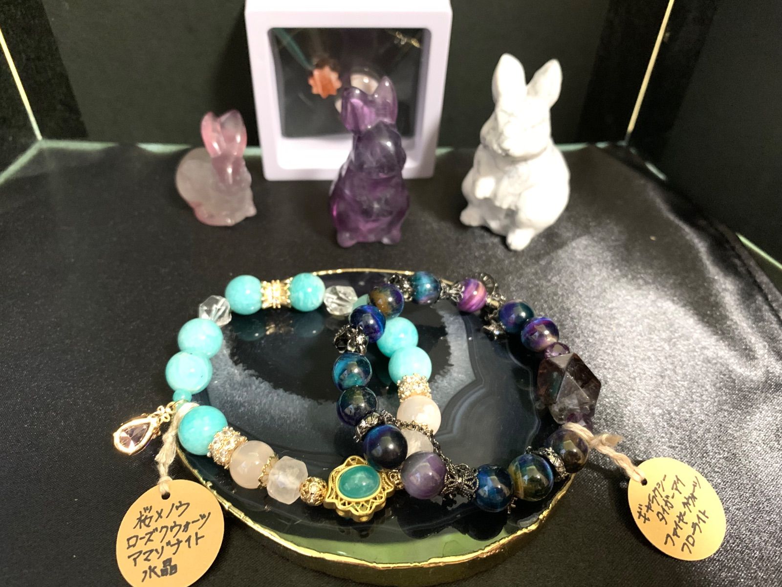 ぽんた様専用 月と星のイニシャルキーホルダー 丸文字形ミニ Mi様