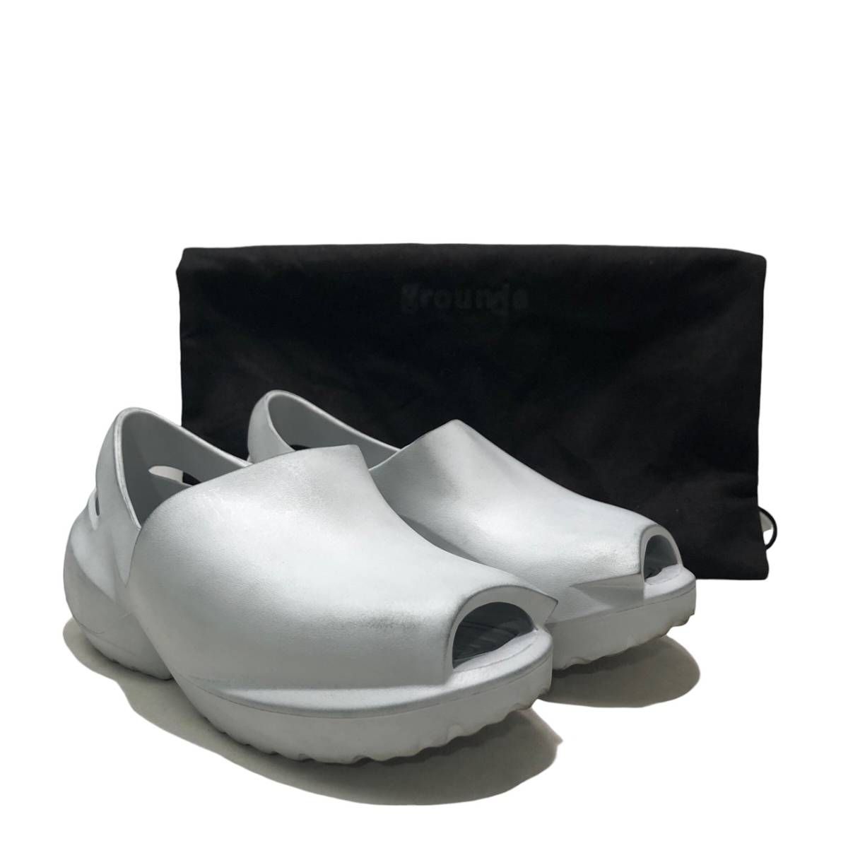 GROUNDS サンダル CLAY 袋付き サイズM グレー グラウンズ