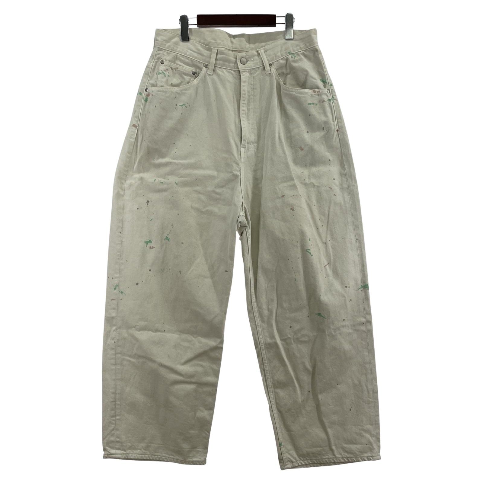 ANCELLM 25SS AGING WIDE 5P DENIM PANTS 2 ホワイト - メルカリ