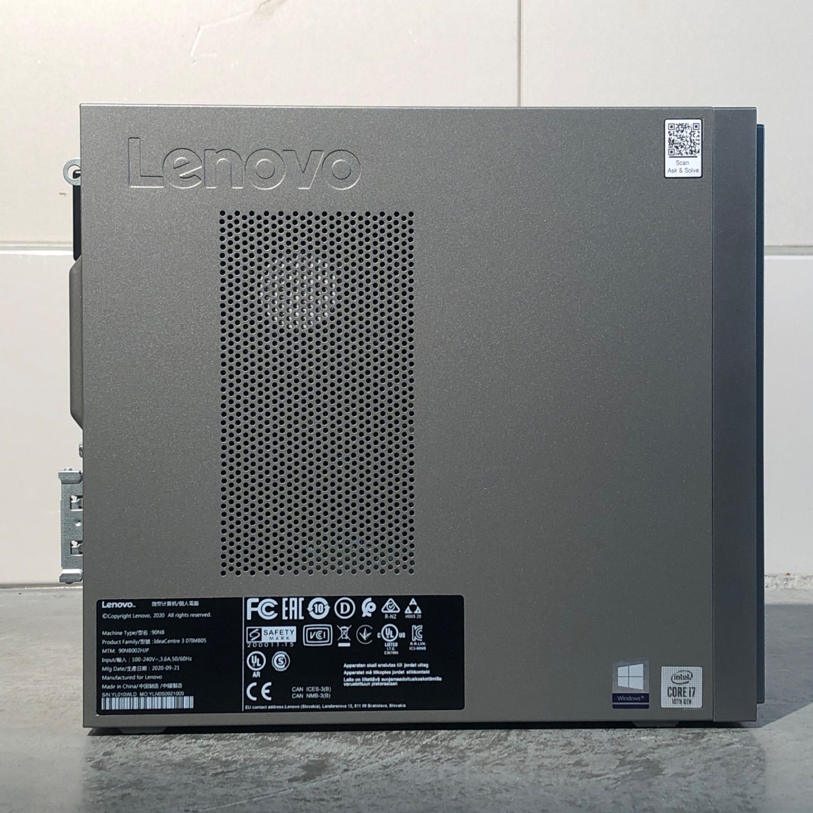 nameko様専用ページ☆GPU追加しました☆デスクトップパソコン LENOVO IdeaCentre 3 07IMB05【i7-10700・HDD  1TB/SSD128GB/GeForce GT710-SL】/DT-231198（131580） - メルカリ