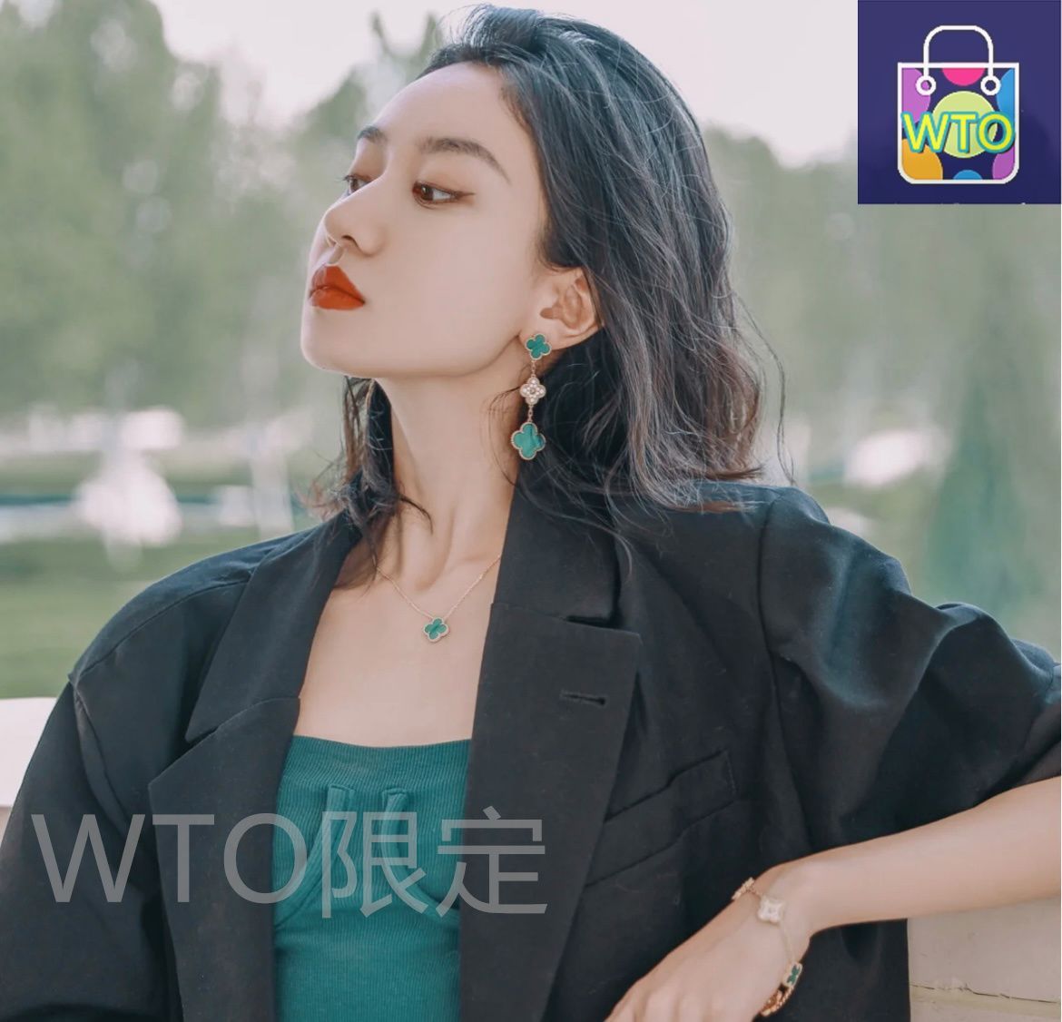 【本店】ギフト大人気♡VanCleef マラカイトイヤークリップ Van Cleef & Arpels] アルハンブラ マラカイト イヤークリップ
