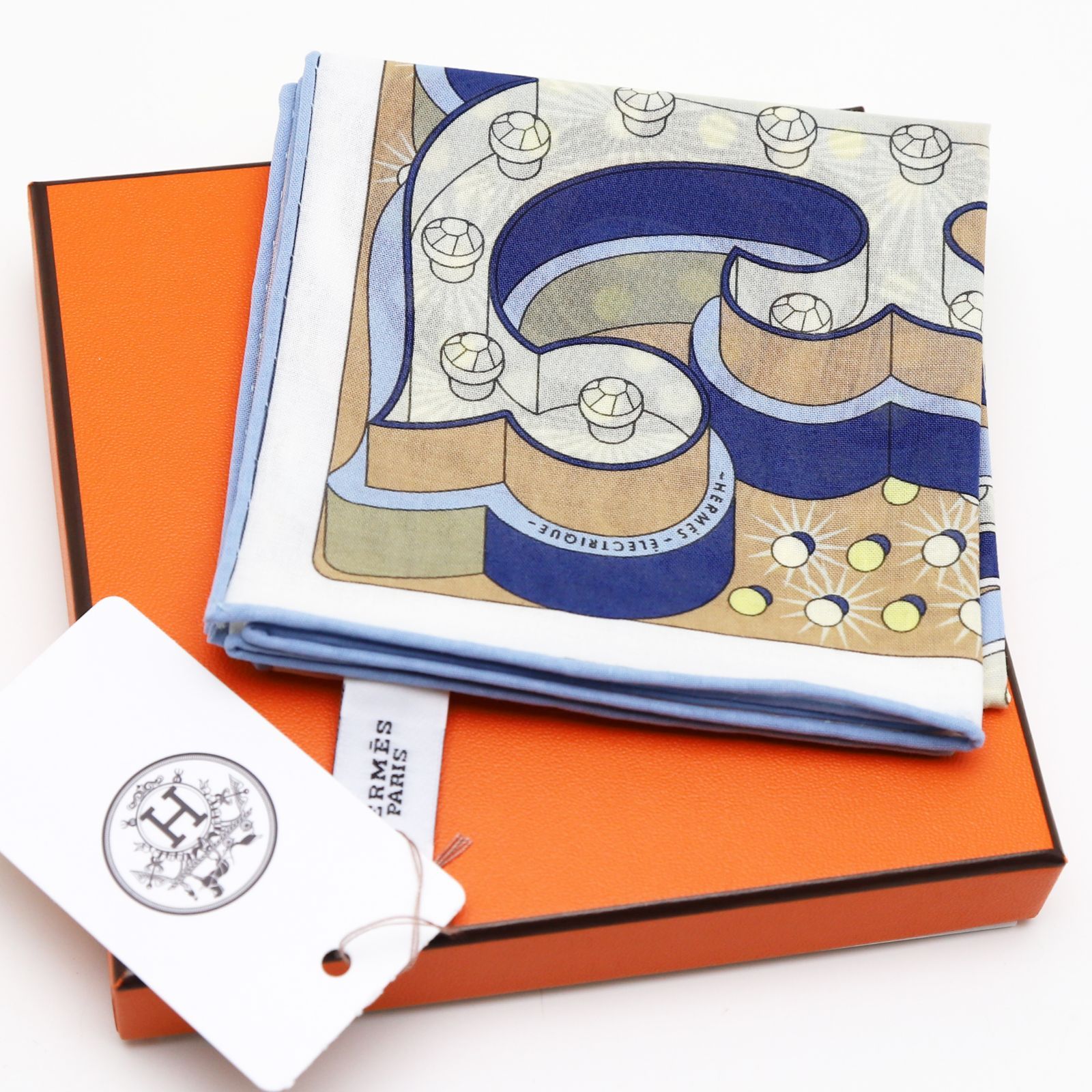 【新品】HERMES スカーフ ガヴロッシュ カレ45 エレクトリック HERMES カレ45 スカーフ ガヴロッシュ HERMES ELECTRIQUE