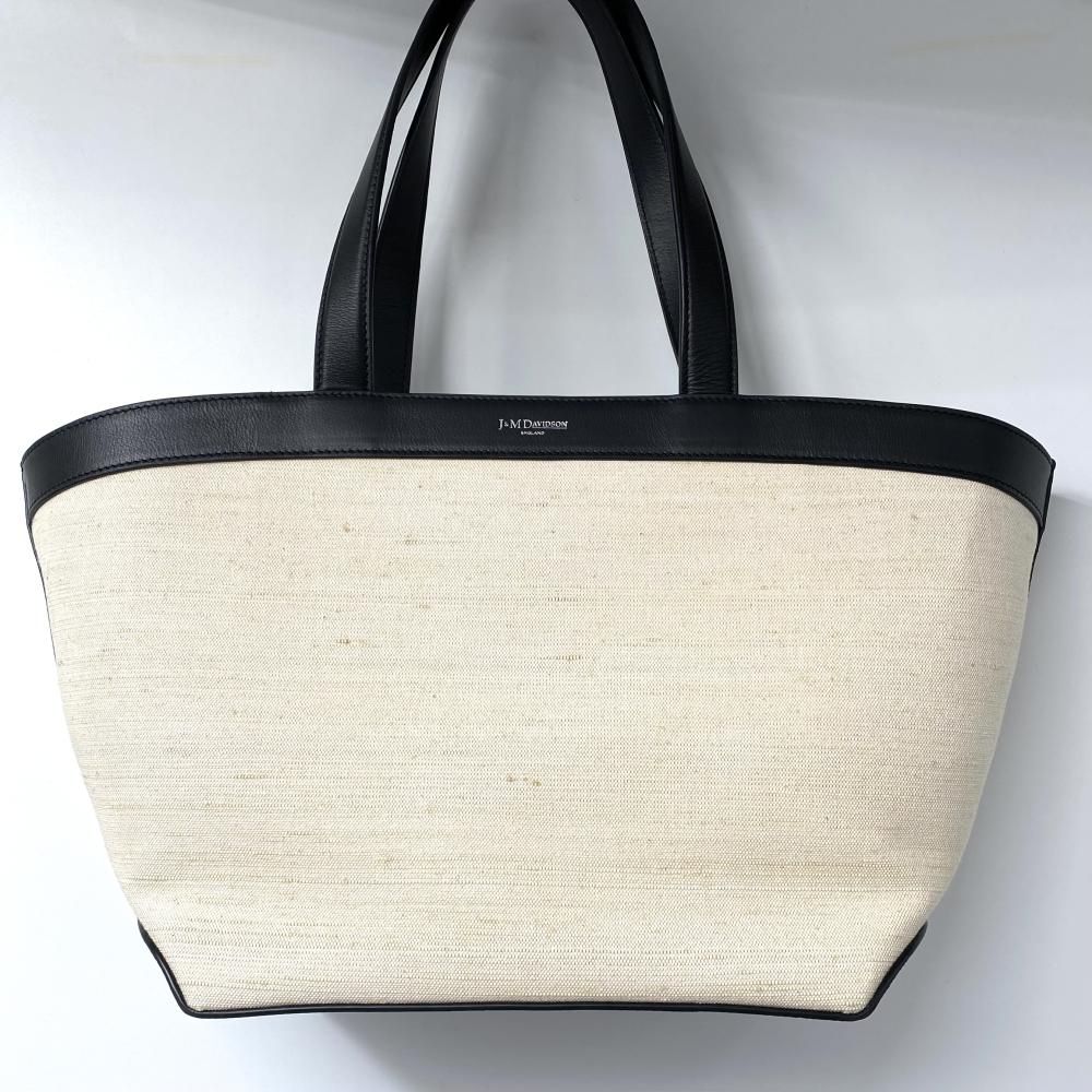 J＆M DVIDSON VOYAGE TOTE ブラック×アイボリー トートバッグ ジェイアンドエムデヴィッドソン 17