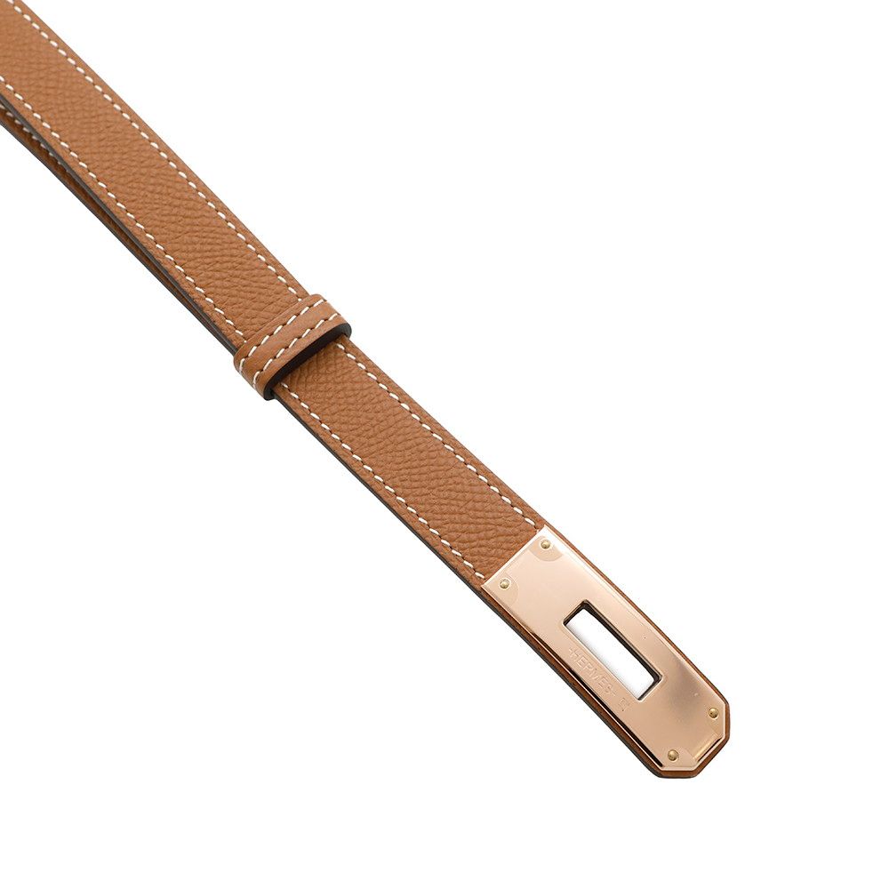 エルメス ケリーベルト18 ゴールド/ピンクゴールド金具 エプソン