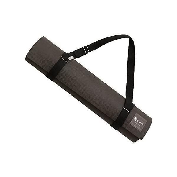 スリア(suria) ヨガマット 持ち運び ベルト [ヨガマットベルト ブラック]