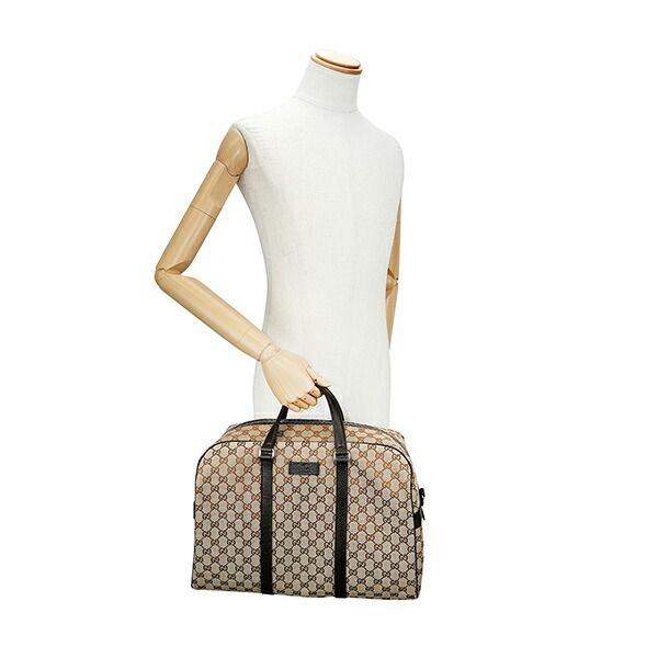 新品 グッチ GUCCI ボストンバッグ 【アウトレット】 GGキャンバス