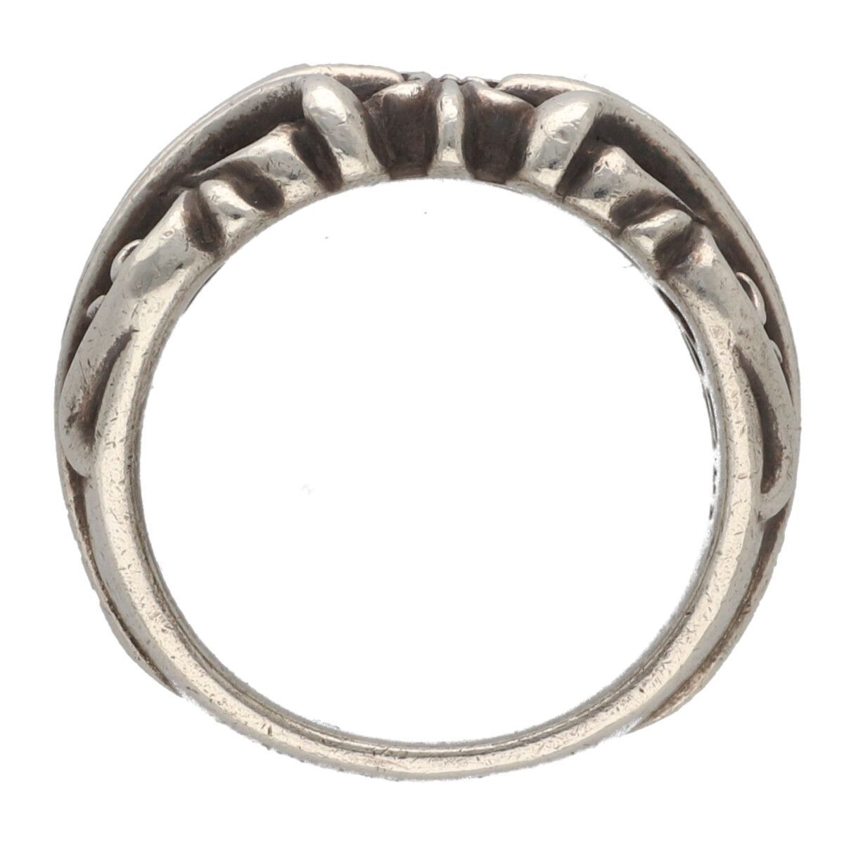 中古】 CHROME HEARTS クロムハーツ K&T リング 24.5号 SV925 シルバー
