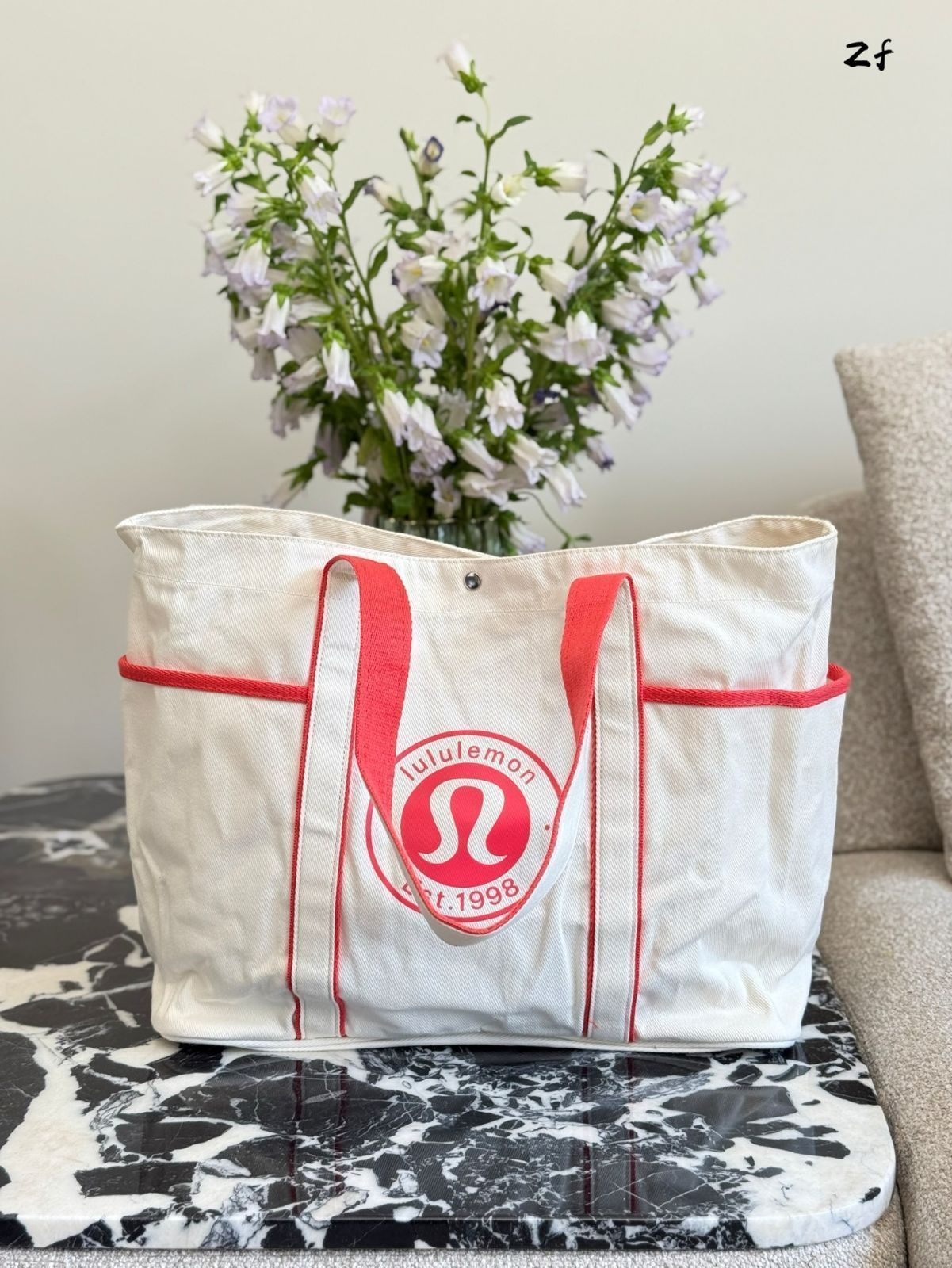 今日特価】lululemon Daily Unisex Canvas Tote Bag with Multi