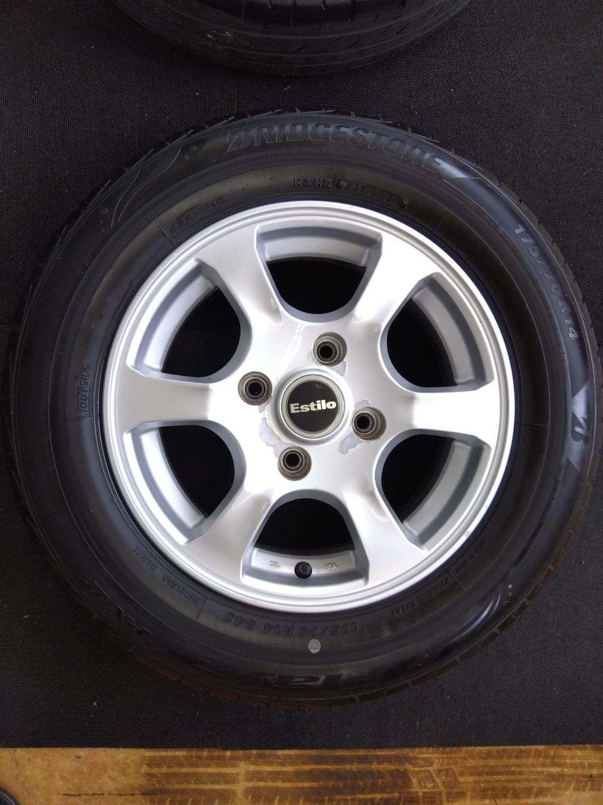 中古 タイヤホイールセット 4本セット 日産純正ホイール 14