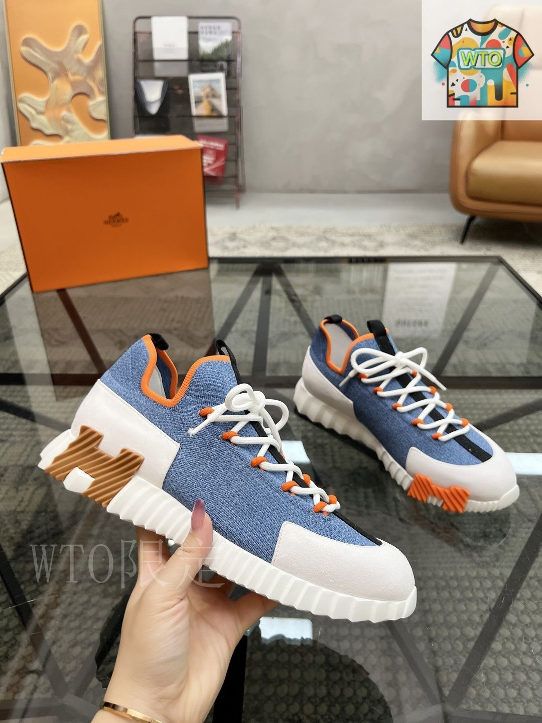HERMES エルメス Bouncing スニーカー05 - メルカリ