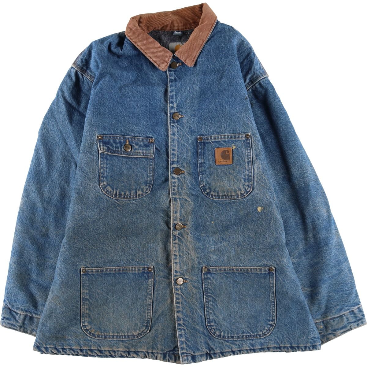 古着 90年代 カーハート Carhartt ミシガンチョアコート デニムカバーオール USA製 メンズXL相当 ヴィンテージ/evb007434