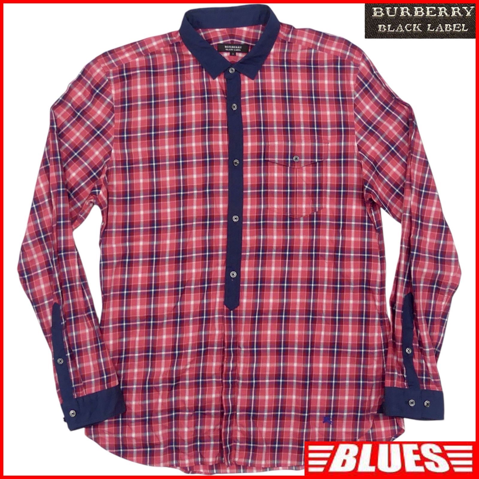 BURBERRY BLACK LABEL 廃盤 バーバリーブラックレーベル シャツ L 