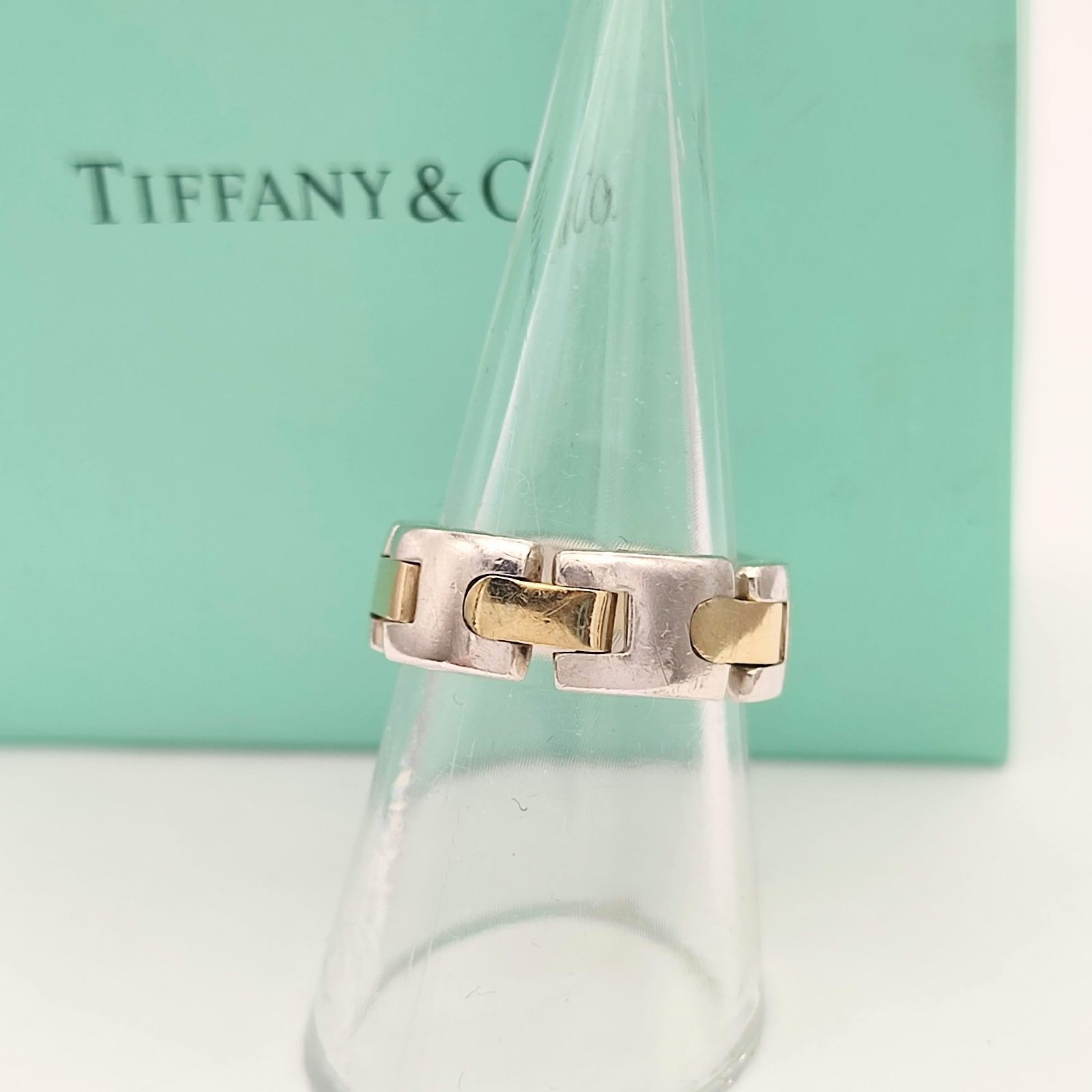 ティファニー シルバー&K18コンビリング Tiffany & Co. シルバー925