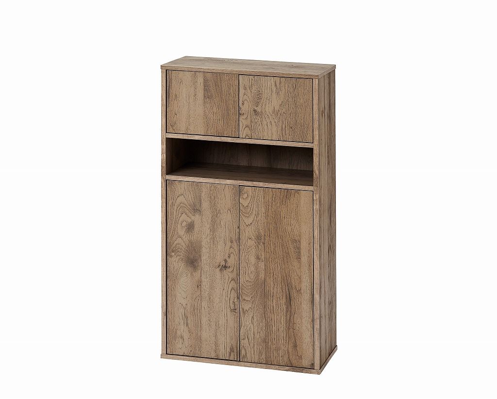 アイリスオーヤマ HIROBIROシリーズ ウッドリビングキャビネット 幅約54×奥行約26×高さ約112.4cm 食器棚 ラック 棚 11段階調整 アッシュブラウン WRC-540 IRIS OHYAMA MARWIL-DEMENAGEMENTS_CH