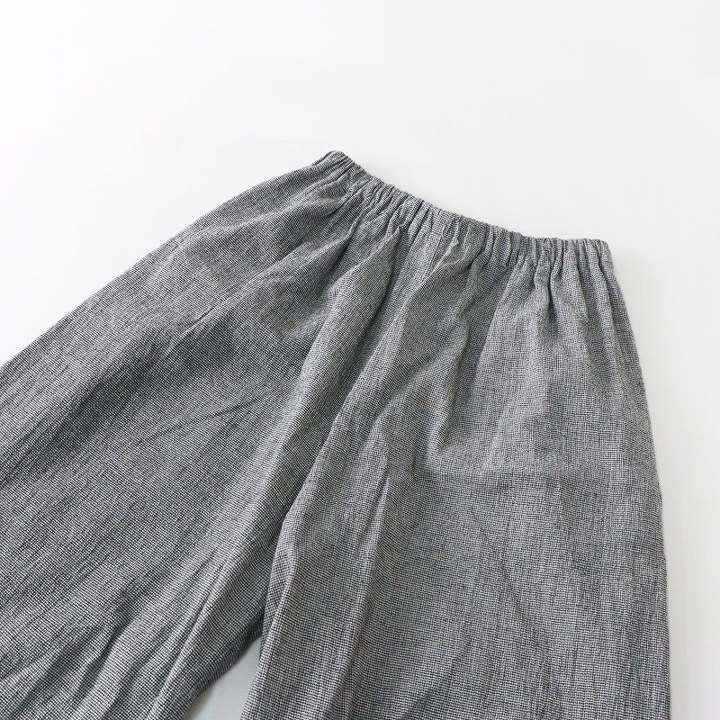 2024SS 中川政七商店 綿麻のちりめん織ロングキュロット