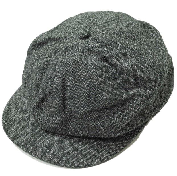 新品 VOYAGE by WASTE TWICE x RACAL ヴォヤージュ・バイ・ウェイストトゥワイス ラカル 別注 日本製 Covert Casquette 8枚接ぎ ヘリンボーンキャスケット WT-VOYAGE123 2 グレー 帽子 g12432