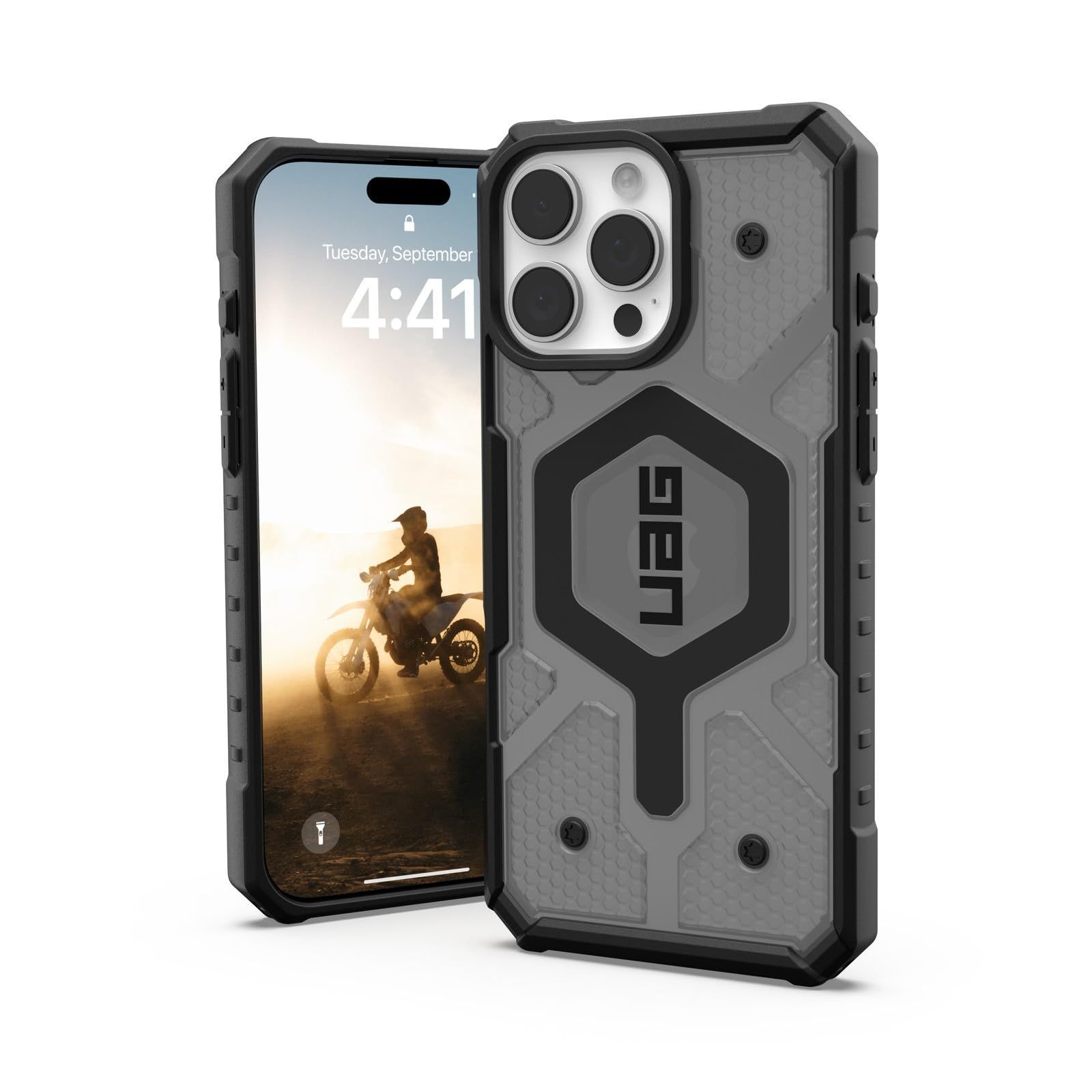 GEAR iPhone 16 Pro Max ARMOR 2025対応耐衝撃ケース MAGSAFE対応 PATHFINDER CLEAR URBAN アッシュ 日本正規代理店品 UAG-IPH24LA-MS-AS
