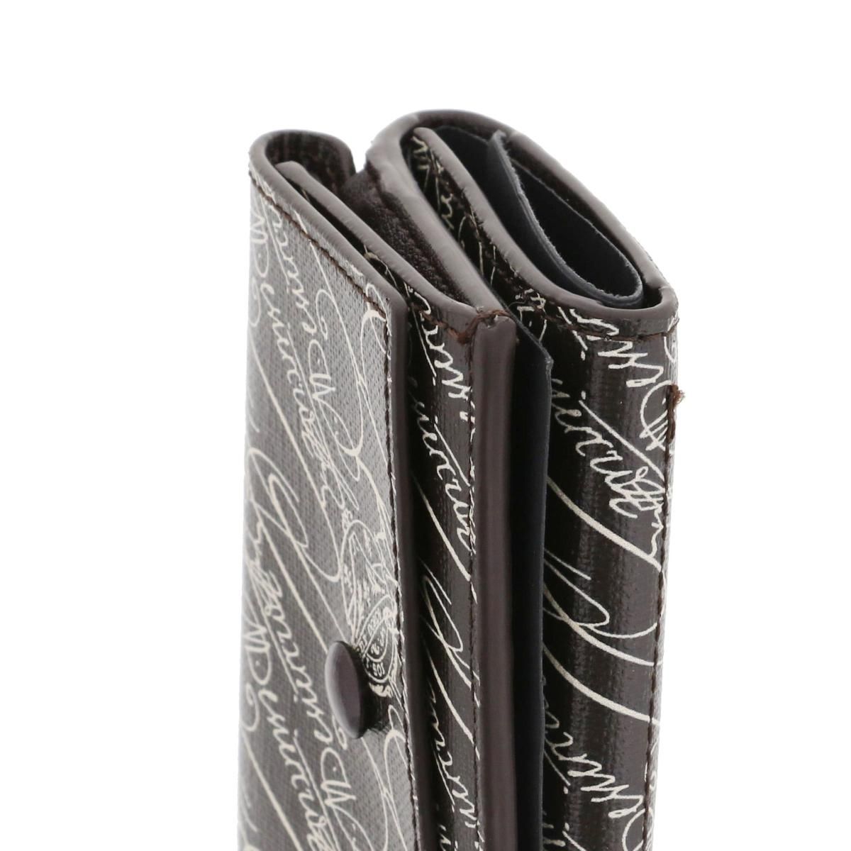 美品】 Berluti （ﾍﾞﾙﾙｯﾃｨ） ｱｶｼﾞｭｰ ﾄﾜﾙ ﾏﾙﾌﾞﾌ ｳｫﾚｯﾄ 財布 三