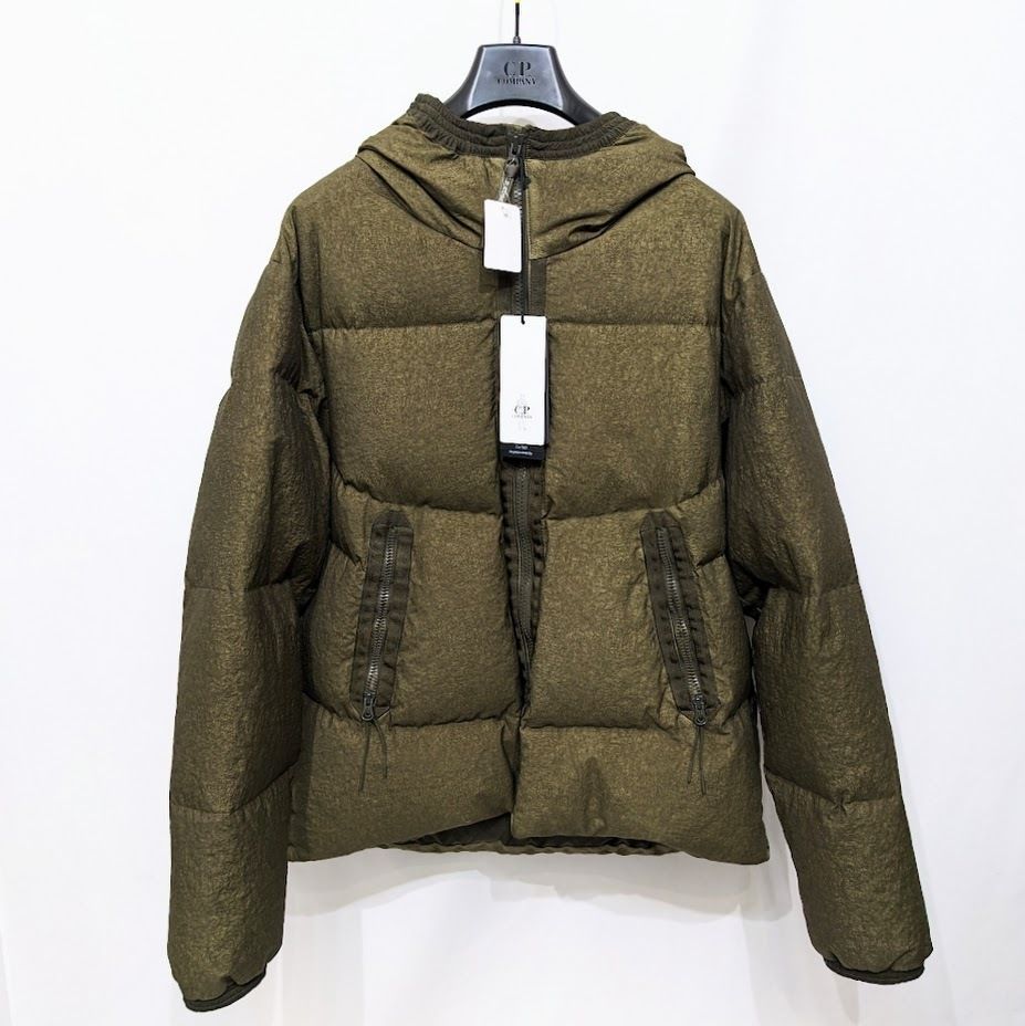 65 未使用品 CP COMPANY シーピー カンパニー Co-Ted Googgle Down