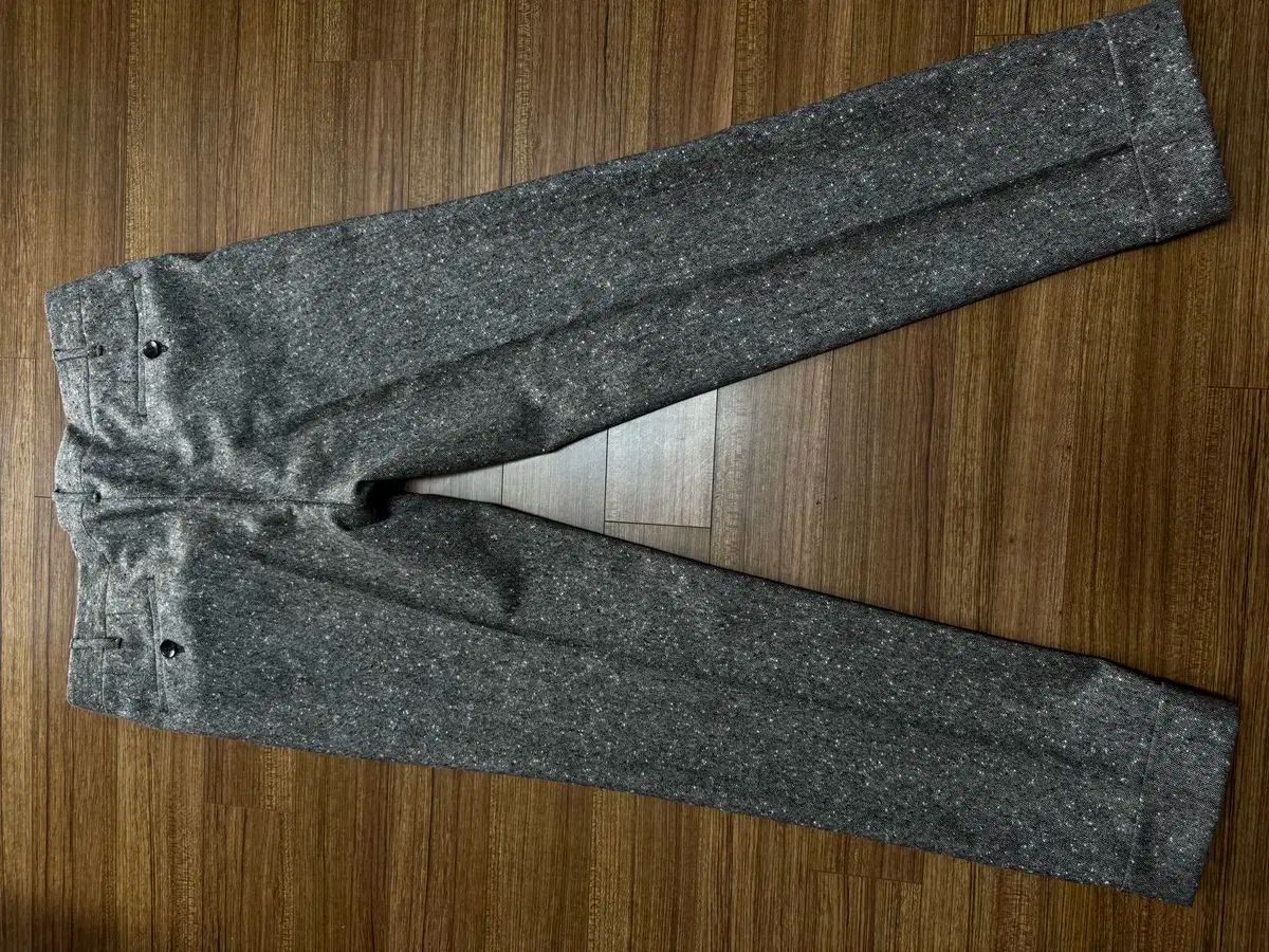 極美品】ROTA PANTALONIチャコールグレーフランネルスラックス44