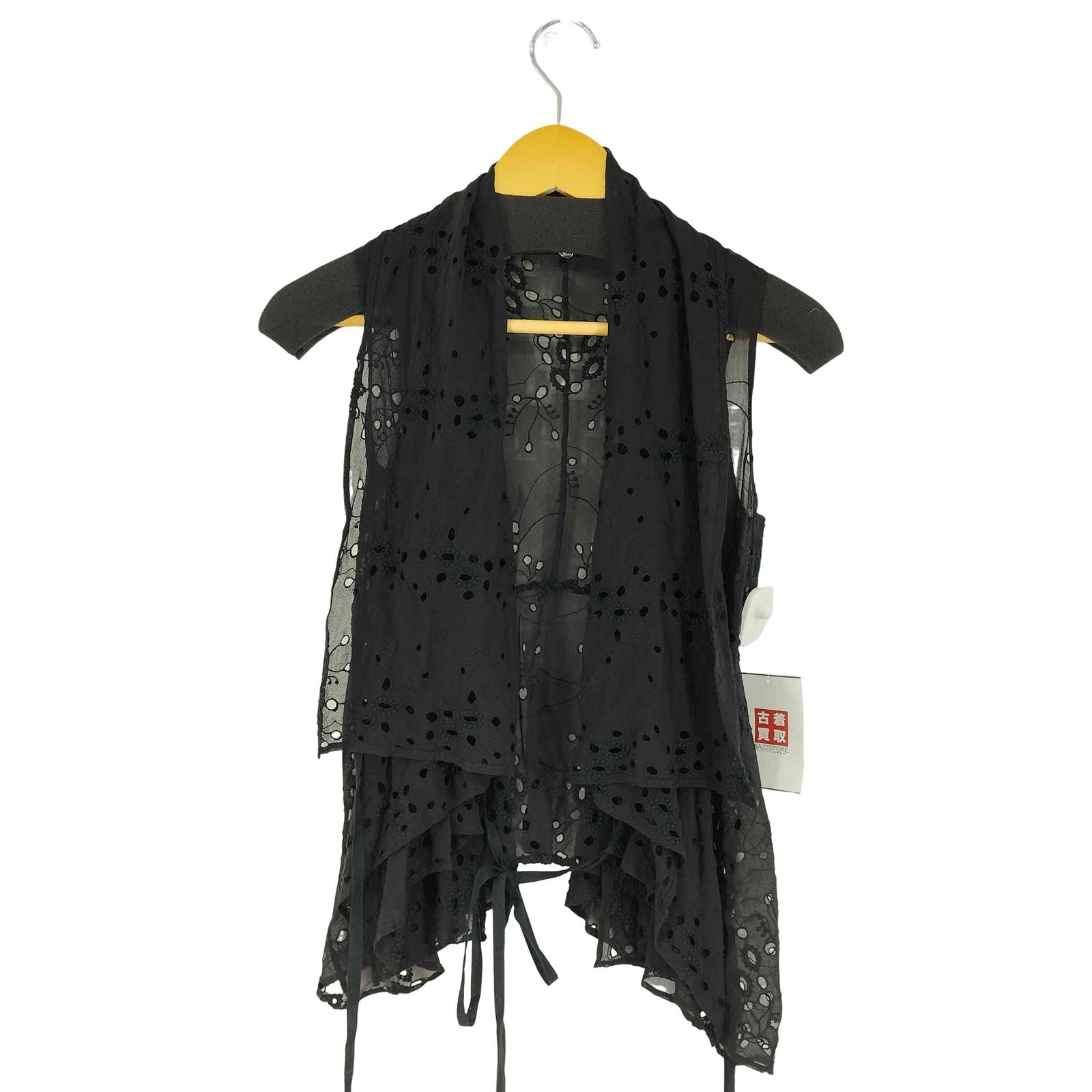 Lisiere(リジェール) シルク100 カットワークジレ レディース 表記無  中古 古着 1250 リジェール Lisiere シルク100 カットワークジレ レディース