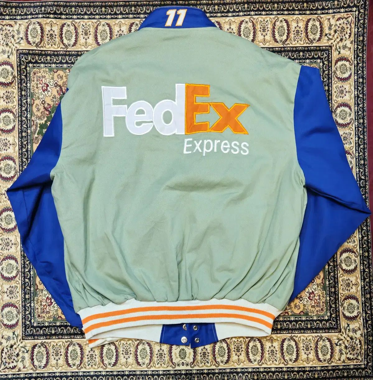 JH Design レーシングジャケット FedEx デニム インディゴネイビー JH Design レーシングジャケット FedEx デニム インディゴ