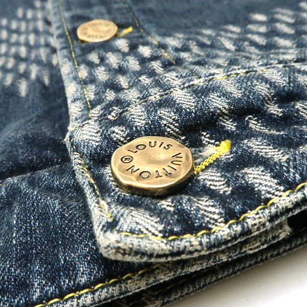 正規品Louis Vuittonヴィトン デニム ダミエ ホワイトジージャン48