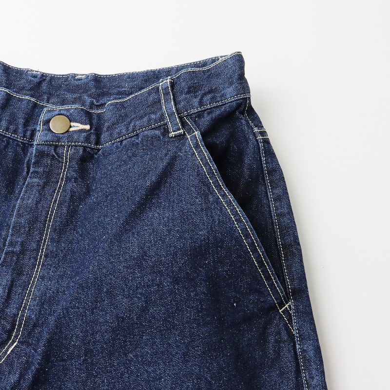 パラスパレス ヌメ Pallas Palace nume ワイド デニム パンツ 2/ブルー