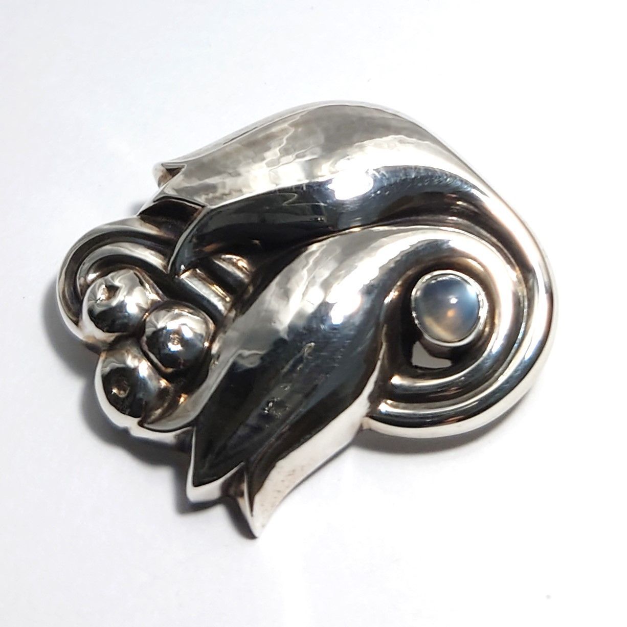 Georg Jensen ジョージジェンセン ブローチ 100C ムーンストーン 箱