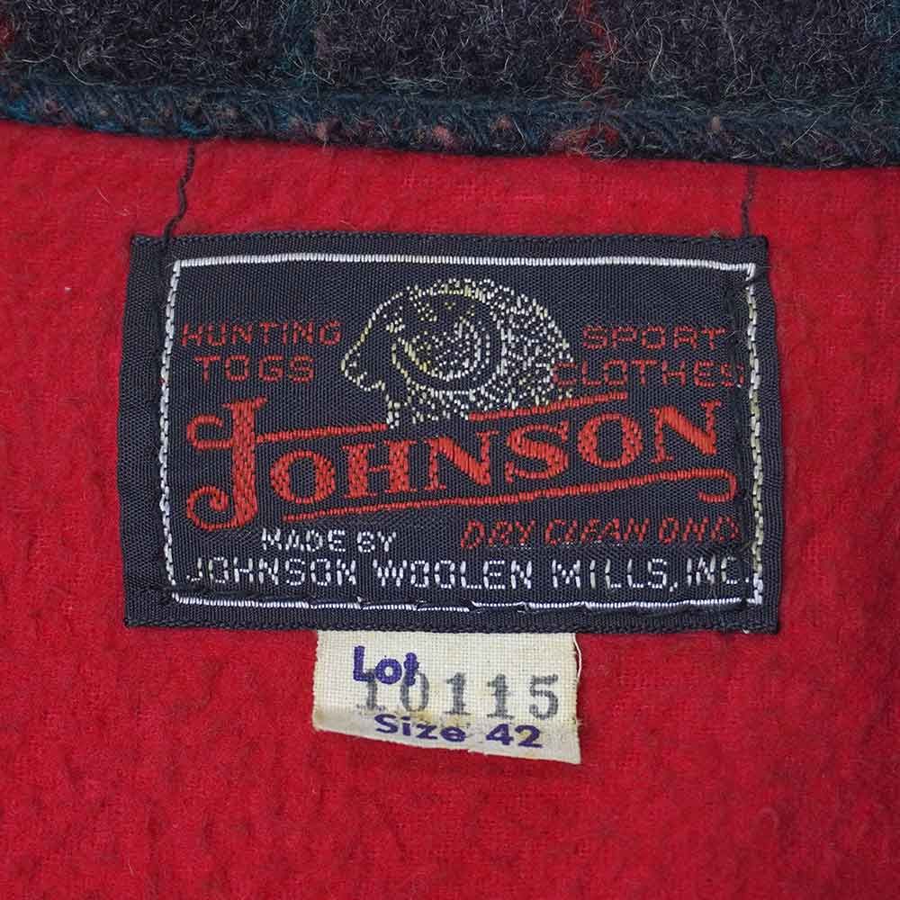 60'sビンテージ古着！アメリカ製 Johnson WOOLEN MILLS， USA製JOHNSON WOOLEN MILLSヴィンテージウールパンツ赤レッド 60\\\u0027s