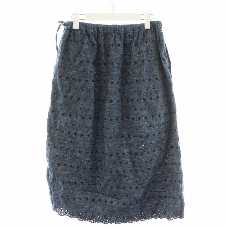 45R★ダンガリーカットワークペチスカート 45R（フォーティファイブアール）の「ダンガリーカットワークのペチ