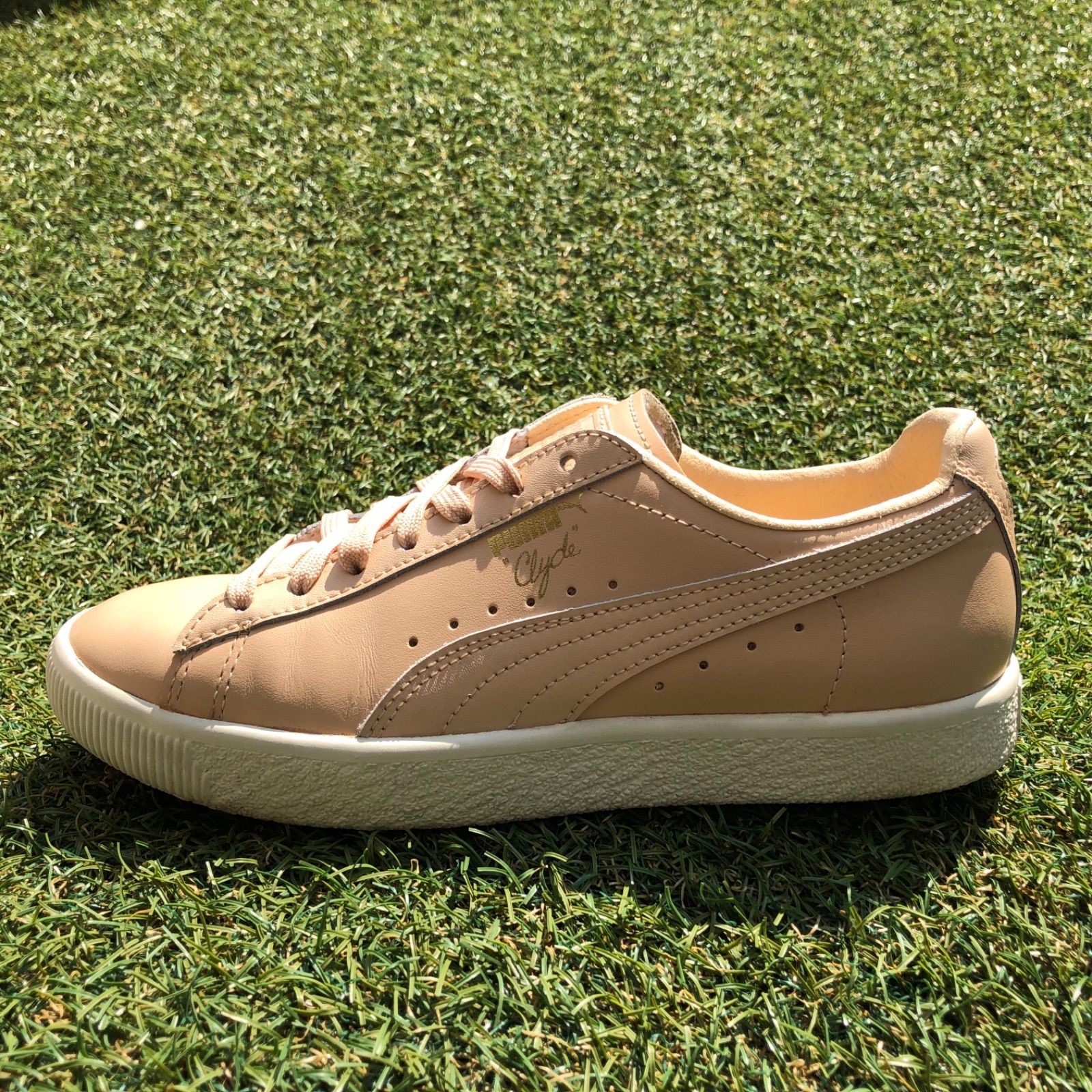 美品23 PUMA CLYDE NATURALプーマ クレイド ナチュラルE47 www