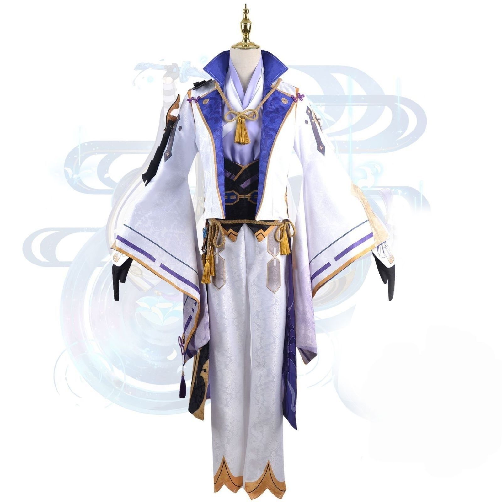 コスプレ 衣装 原神 神里綾人 稲妻城風 フルセット ゲーム アニメ キャラクター 仮装 メンズ M250913-5