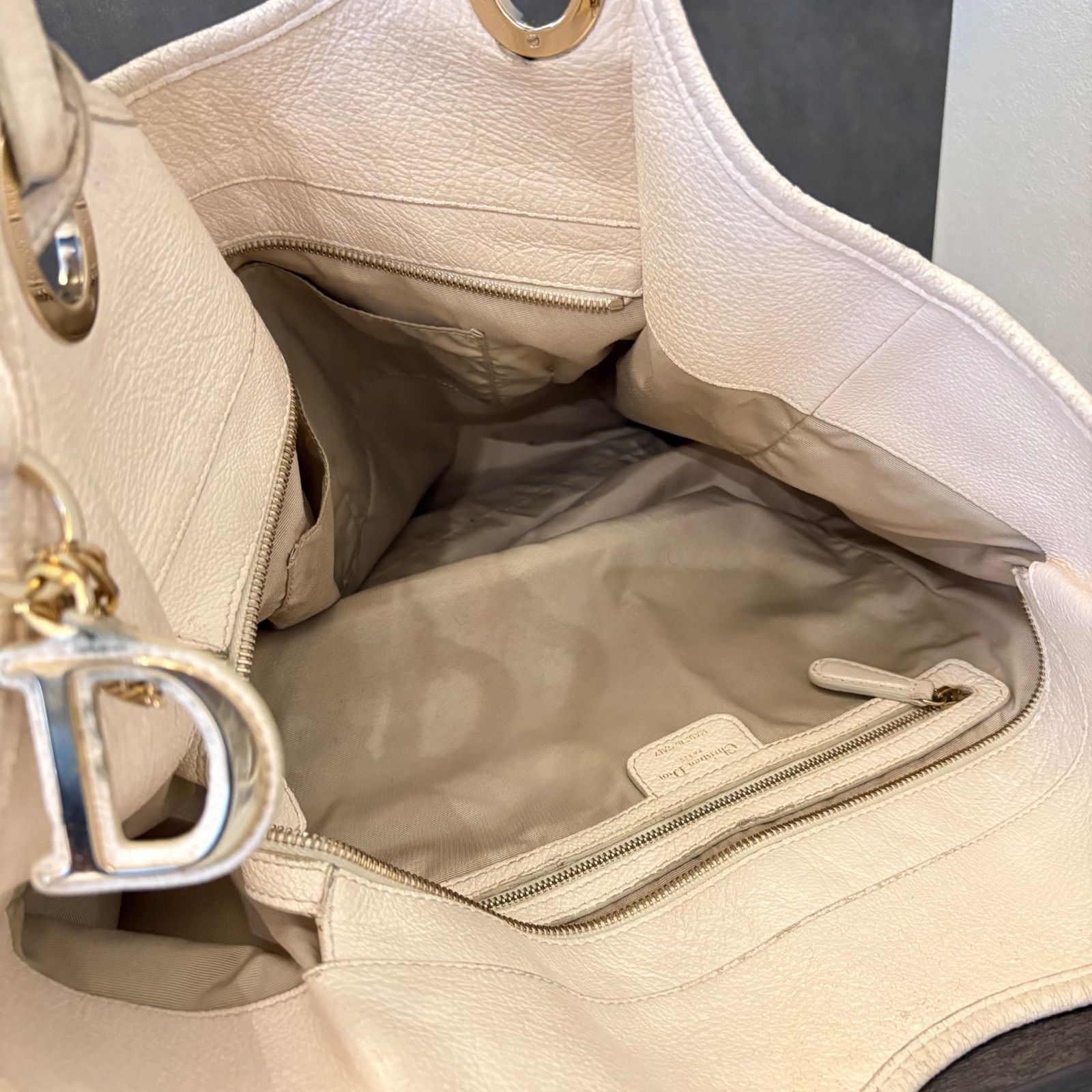 DIOR クリスチャンディオール BEEチャーム カナージュ トートバッグ