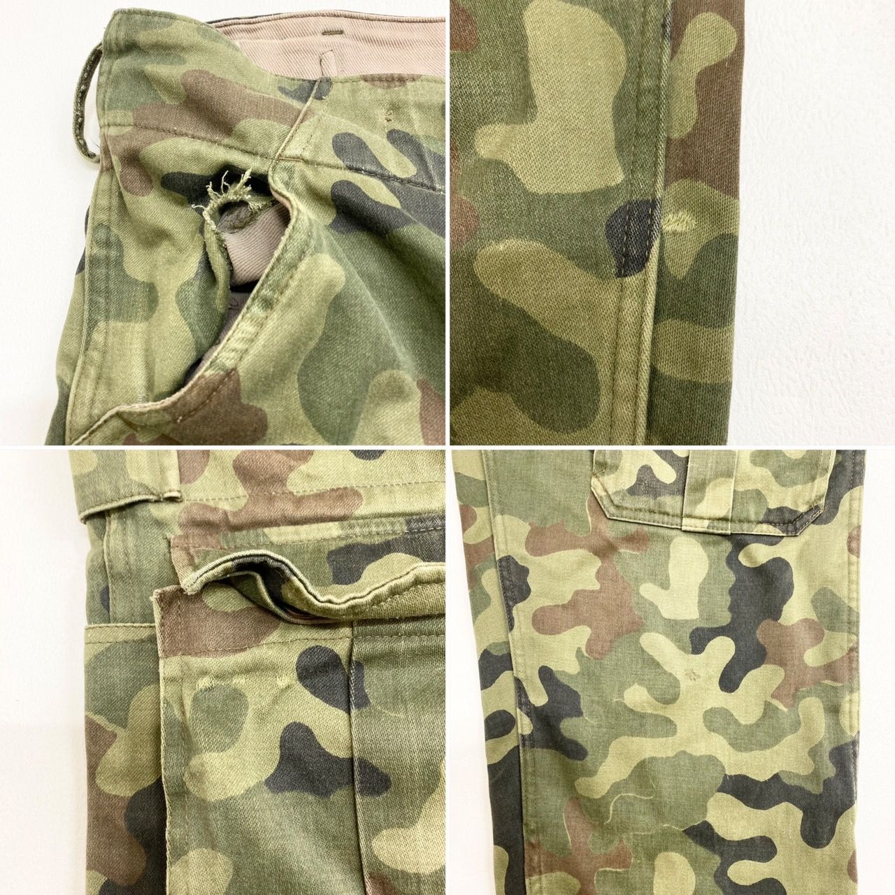 ユーロ ポーランド軍 レア ミリタリー パンテラ カモ 迷彩 カーゴ パンツ ポーランド ユーロミリタリー タンカースパンツ ミリタリー