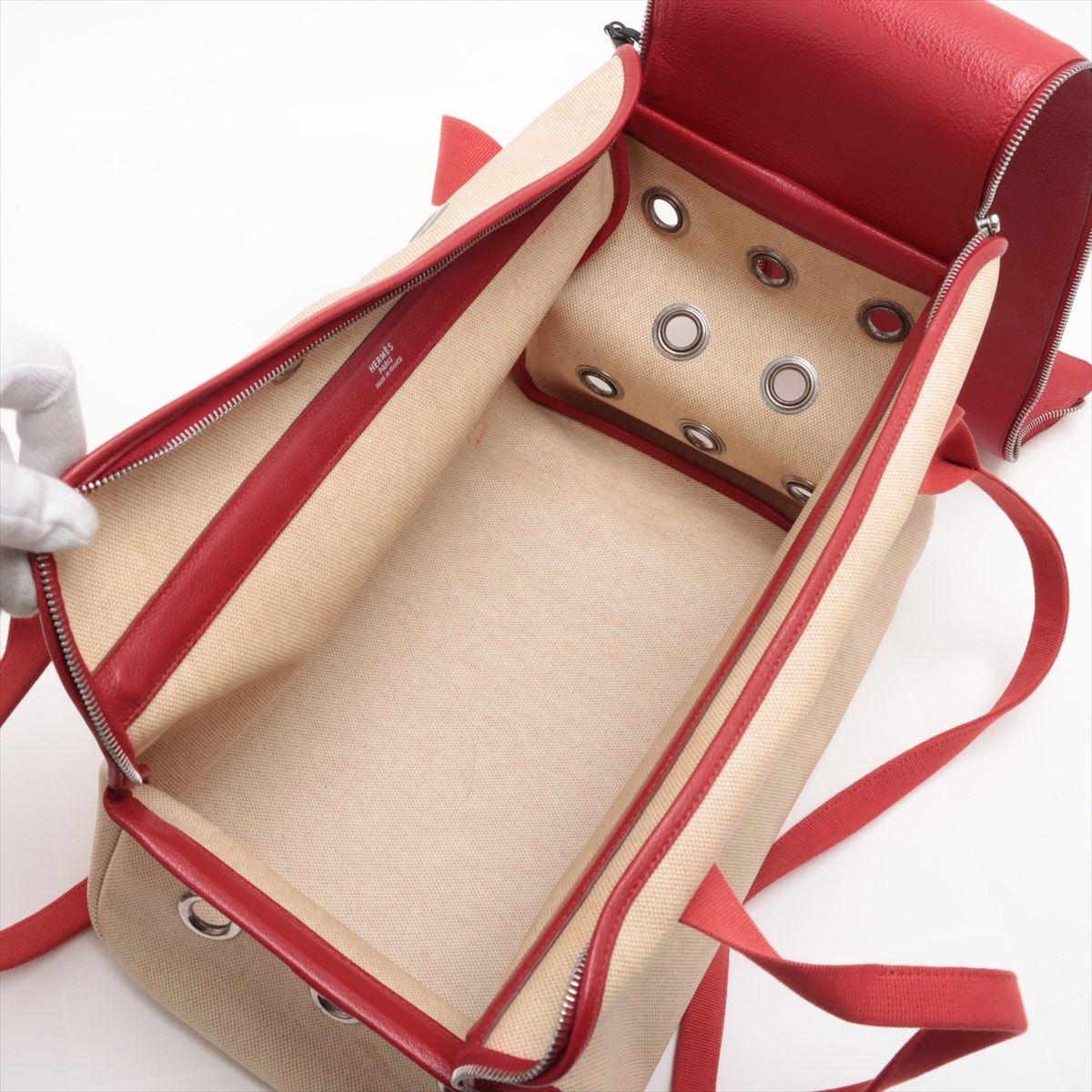 HERMES キャリーバッグ サック・ド・トランスポール・プール シアン