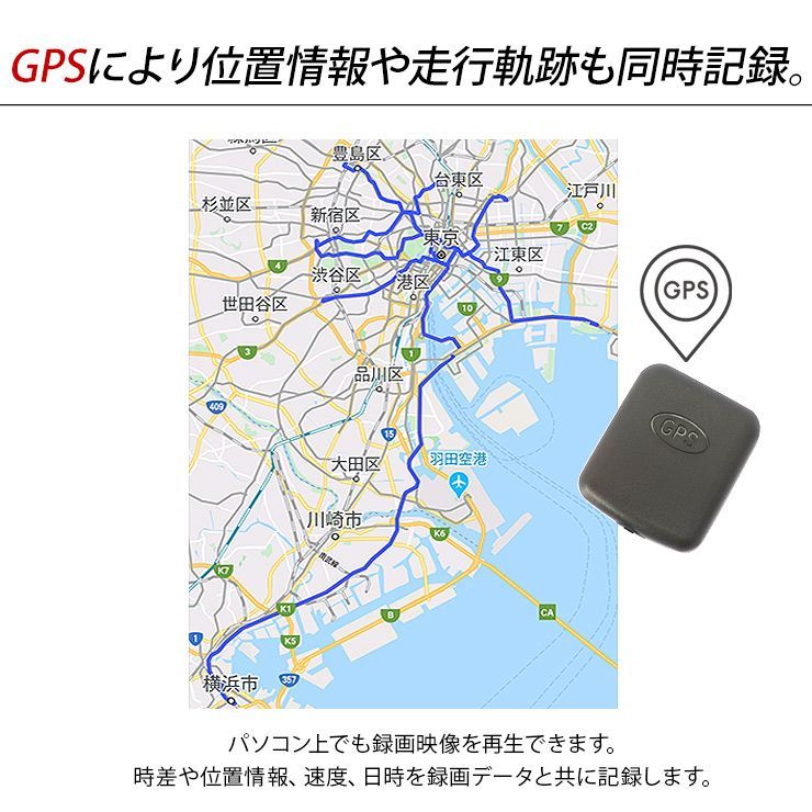 フロントバックカメラ 3台セット
