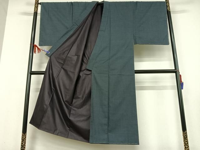 平和屋着物●男性　紬　アンサンブル　亀甲文様　正絹　逸品　未使用　AABB0162zg 平和屋着物○男性 紬 アンサンブル 亀甲文様 正絹 逸品 未使用