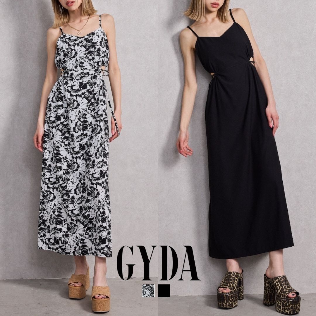 【新品未使用】GYDA キャミワンピ GYDA ワンピース フロントボタンSymmetryGYDAキャミロング