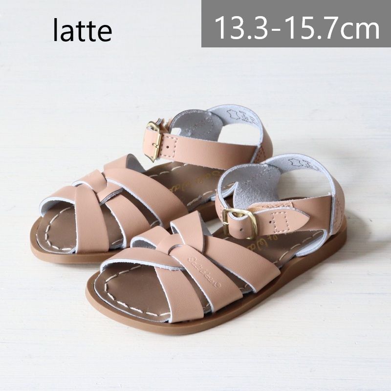 saltwater ソルトウォーター original latte size5-8 13.3-15.7cm 靴 キッズ サンダル