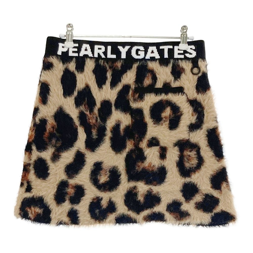 サイズ：1 PEARLY GATES パーリーゲイツ 055-2234030 スカート レオパード ベージュ系 [240101499883] ゴルフウェア レディース ストスト サイズ：1 PEARLY GATES パーリーゲイツ 055-2234030 スカート