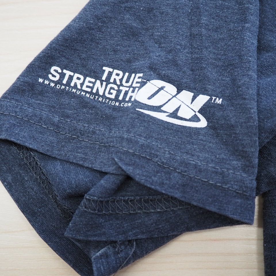 (アメリカ古着) "BODYBUILDING.COM" フィットネスサポートメーカーロゴ Tシャツ